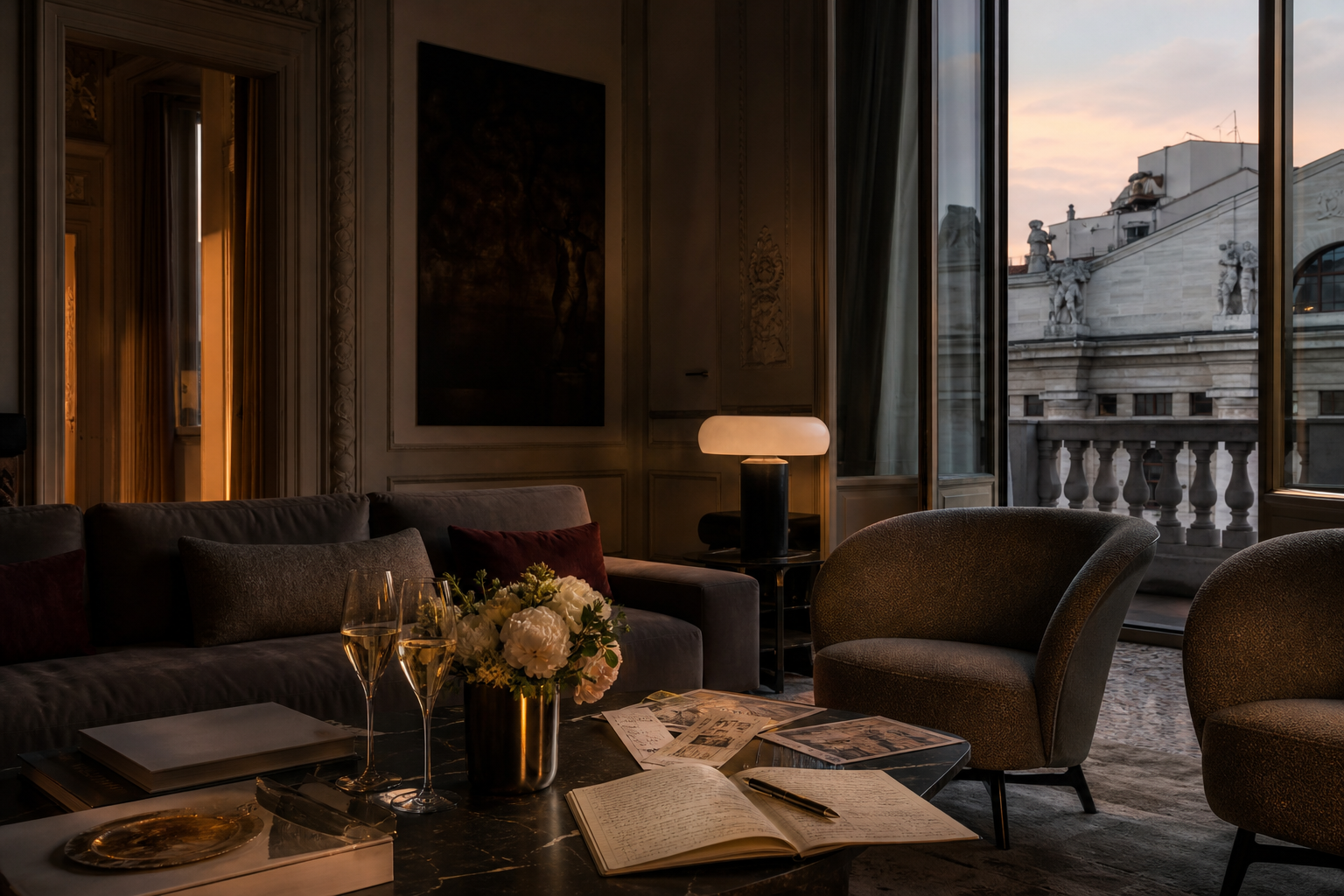 Private Milan residence atmosphere