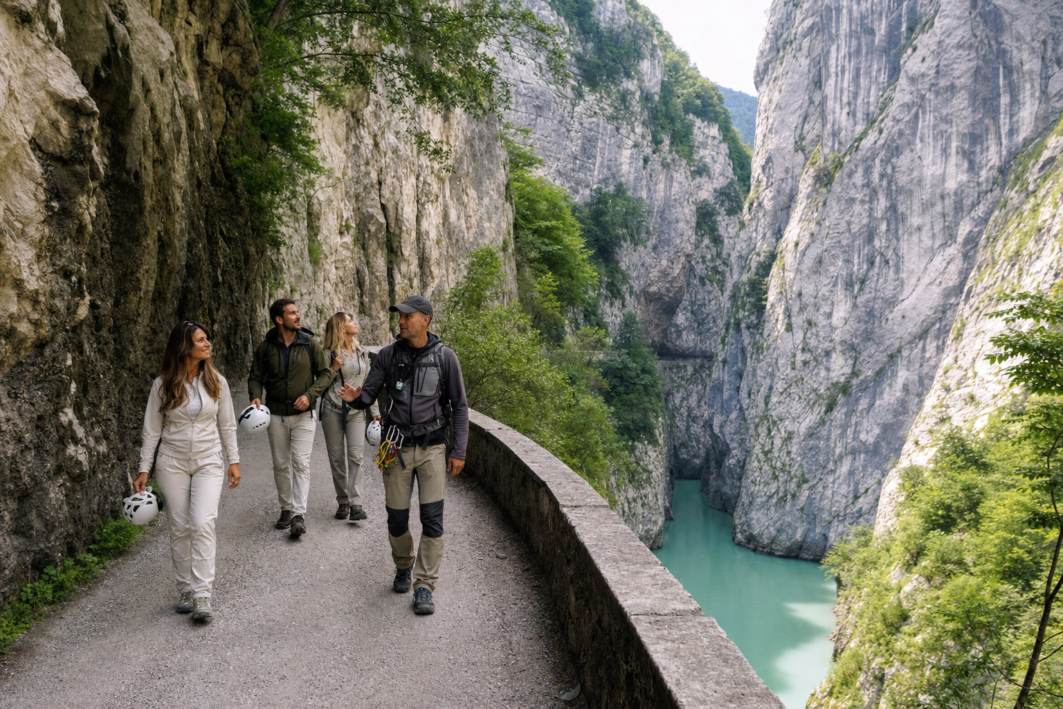 Private guided walk through the Forra del Cellina near Barcis