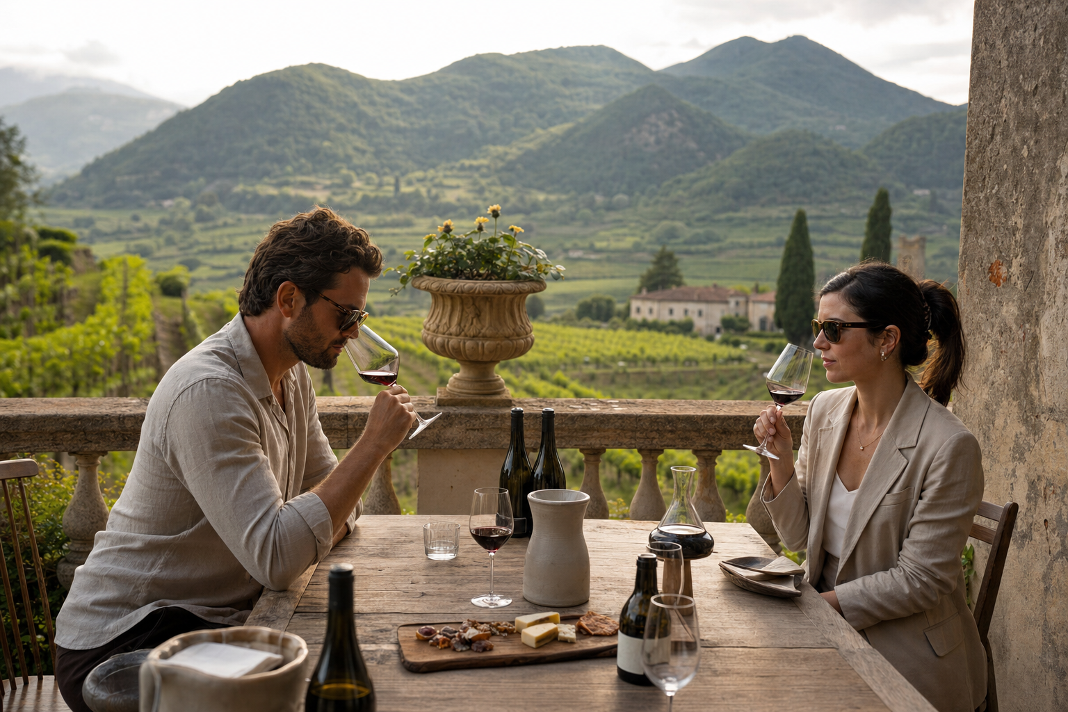 Private wine tasting in the Colli Euganei near Arquà Petrarca