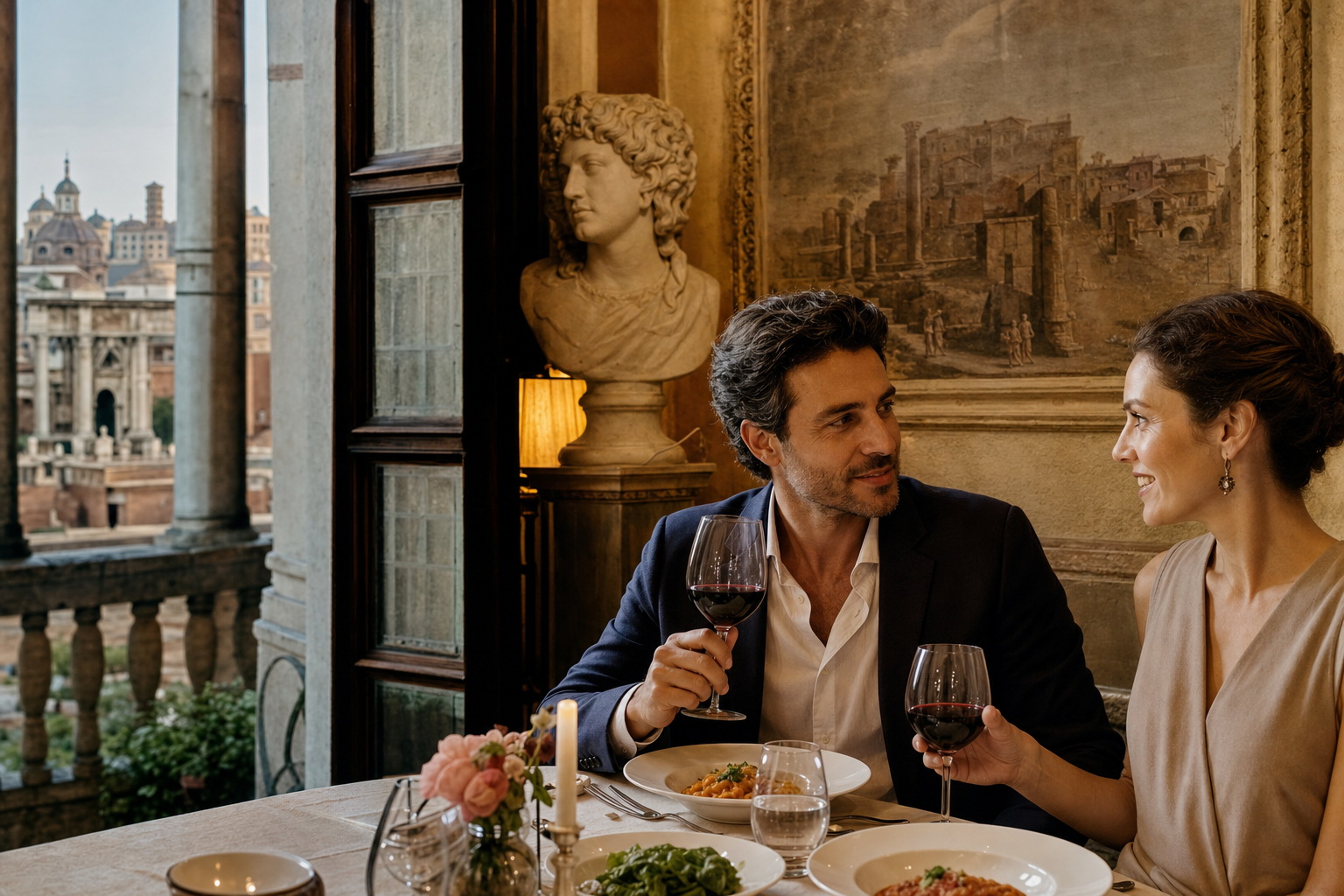 Rome cultural dining room and Italian table