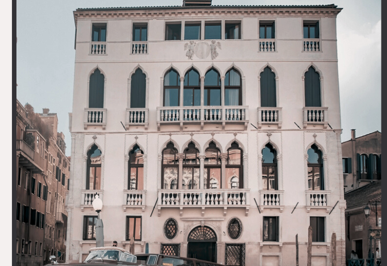 Grand Canal facade of Palazzo Garzoni in Venice