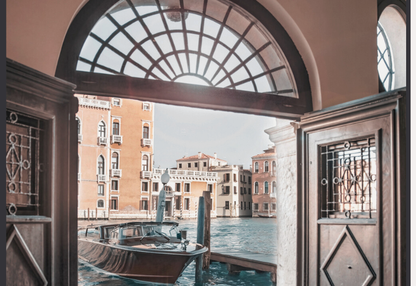 Water entrance threshold at Palazzo Garzoni in Venice