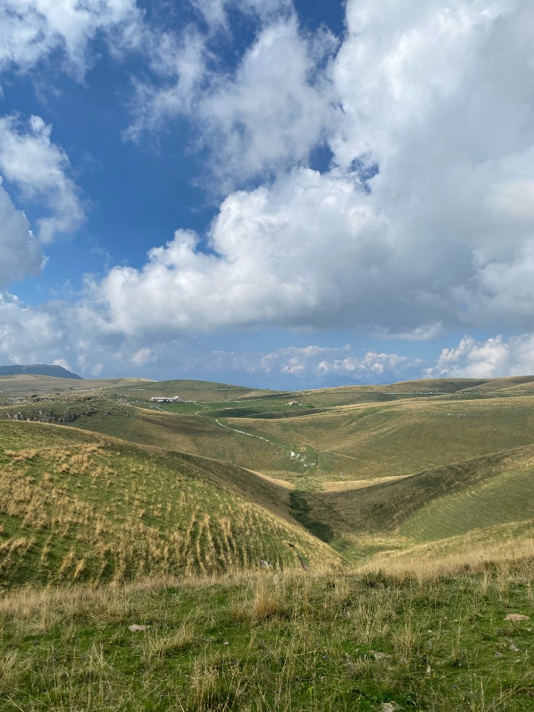 Open valley and high pastures in Lessinia above Verona