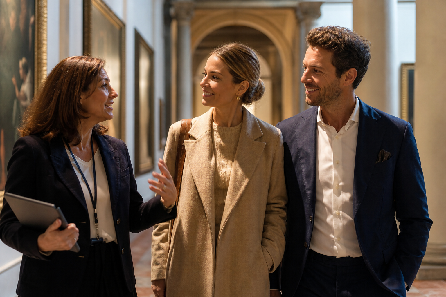 Private cultural visit in a historic Brera gallery setting