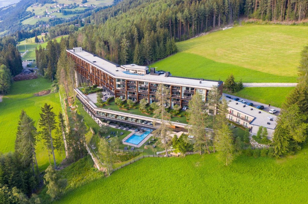 My Arbor Plose Wellness Hotel · aerial view over the alpine setting