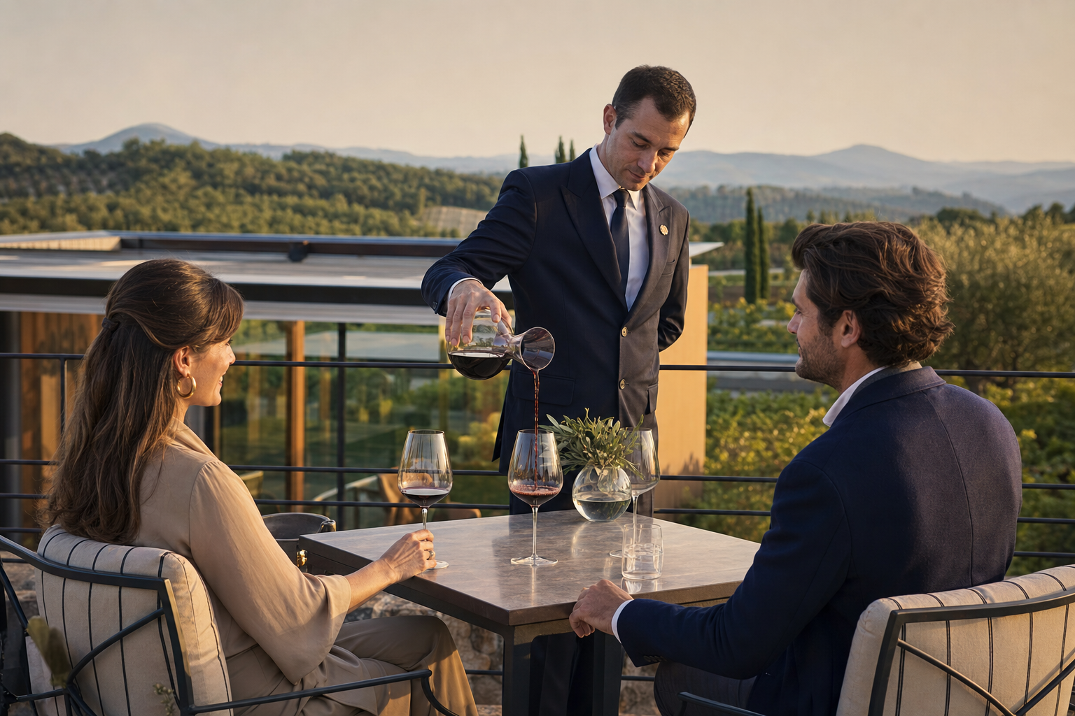 Private Chianti and Antinori wine tasting at golden hour