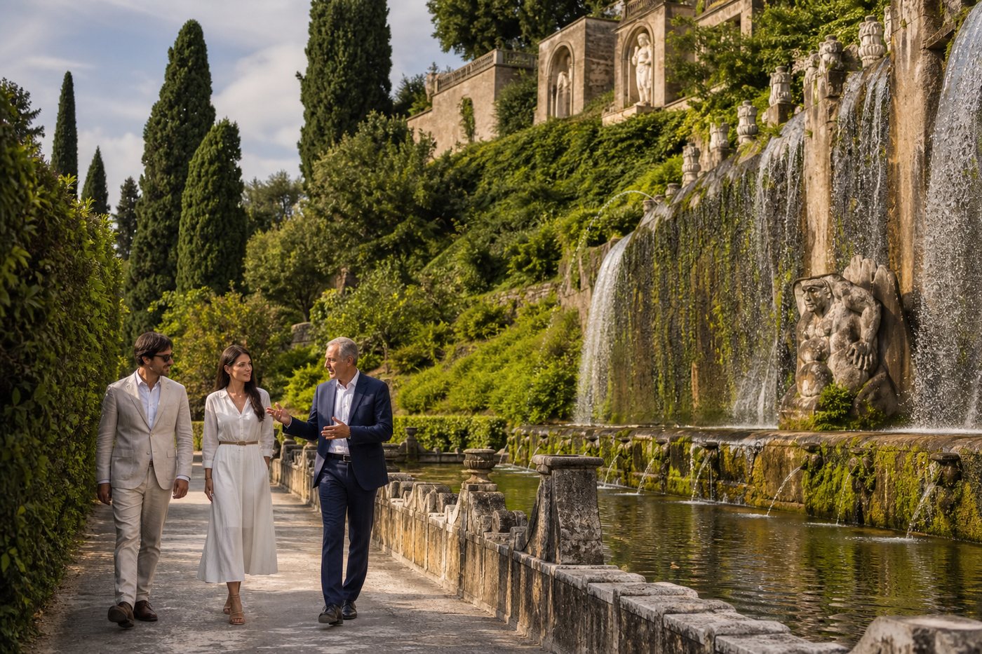 Tivoli, Villa d'Este gardens and imperial memory