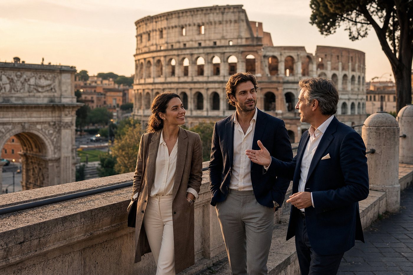Rome cinema and private style near the Colosseum