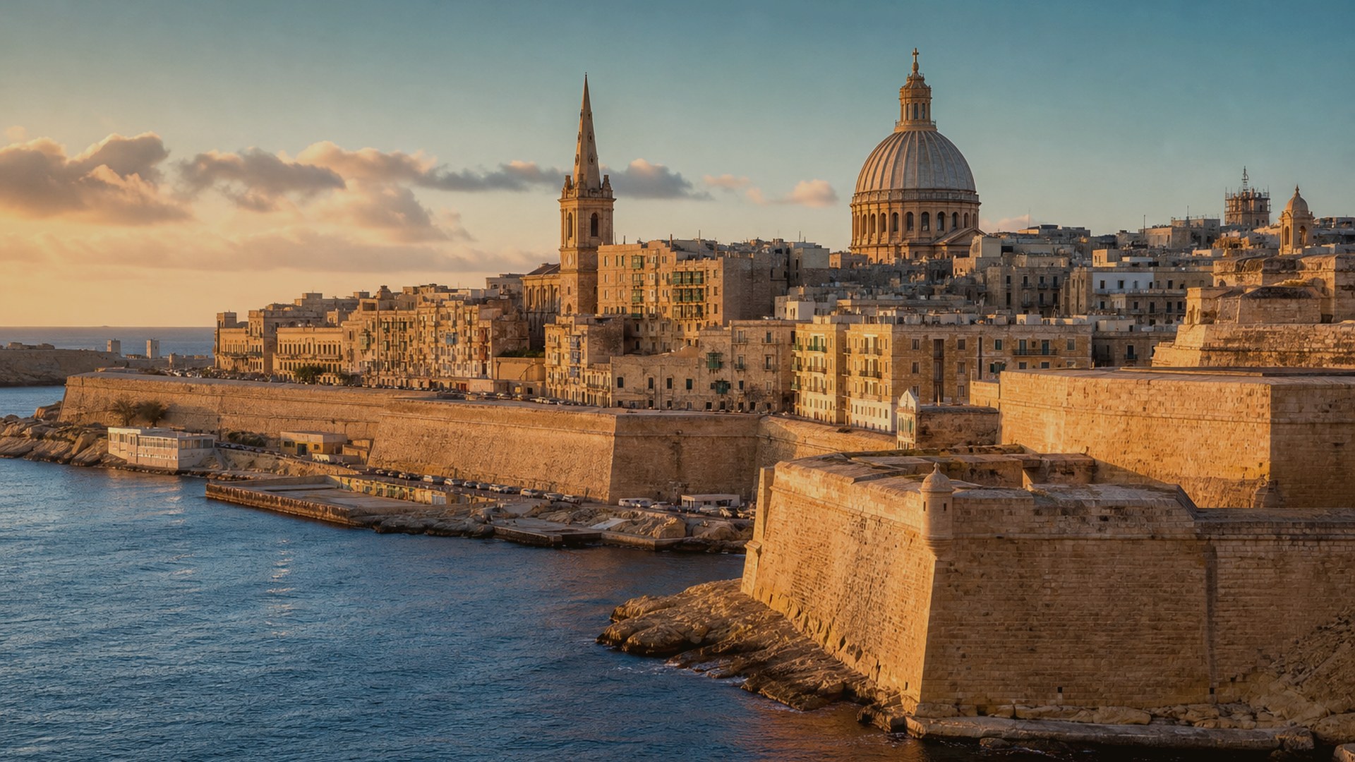 Valletta and Malta coastline for a private Mediterranean journey