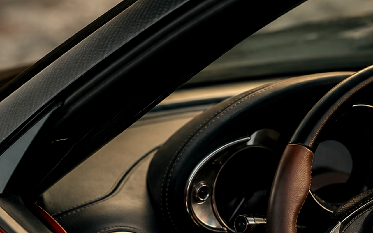 Cropped Italian automotive design detail without visible model