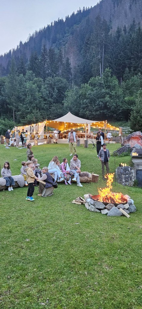 Bonfire evening under the stretch tent · 2024