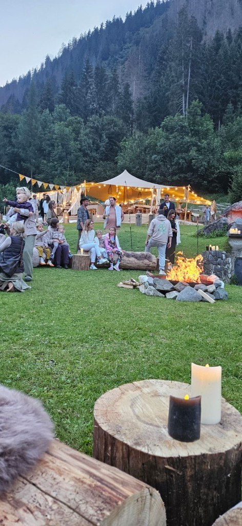 Evening camp fire and stretch tent · 2024