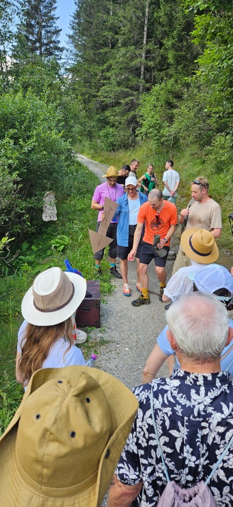 Forest path activity with the group · 2024