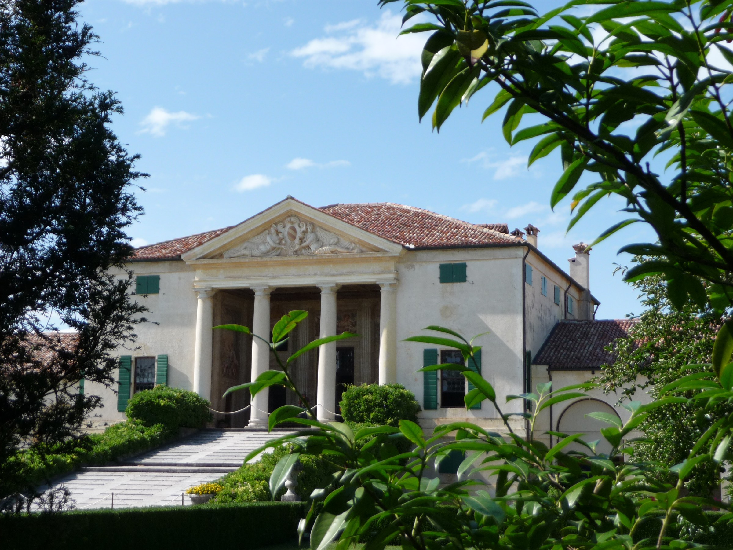 Villa Emo, Fanzolo: temple-front portico, stair and agricultural setting, photographed for architectural study on an OHH! ITALY private itinerary