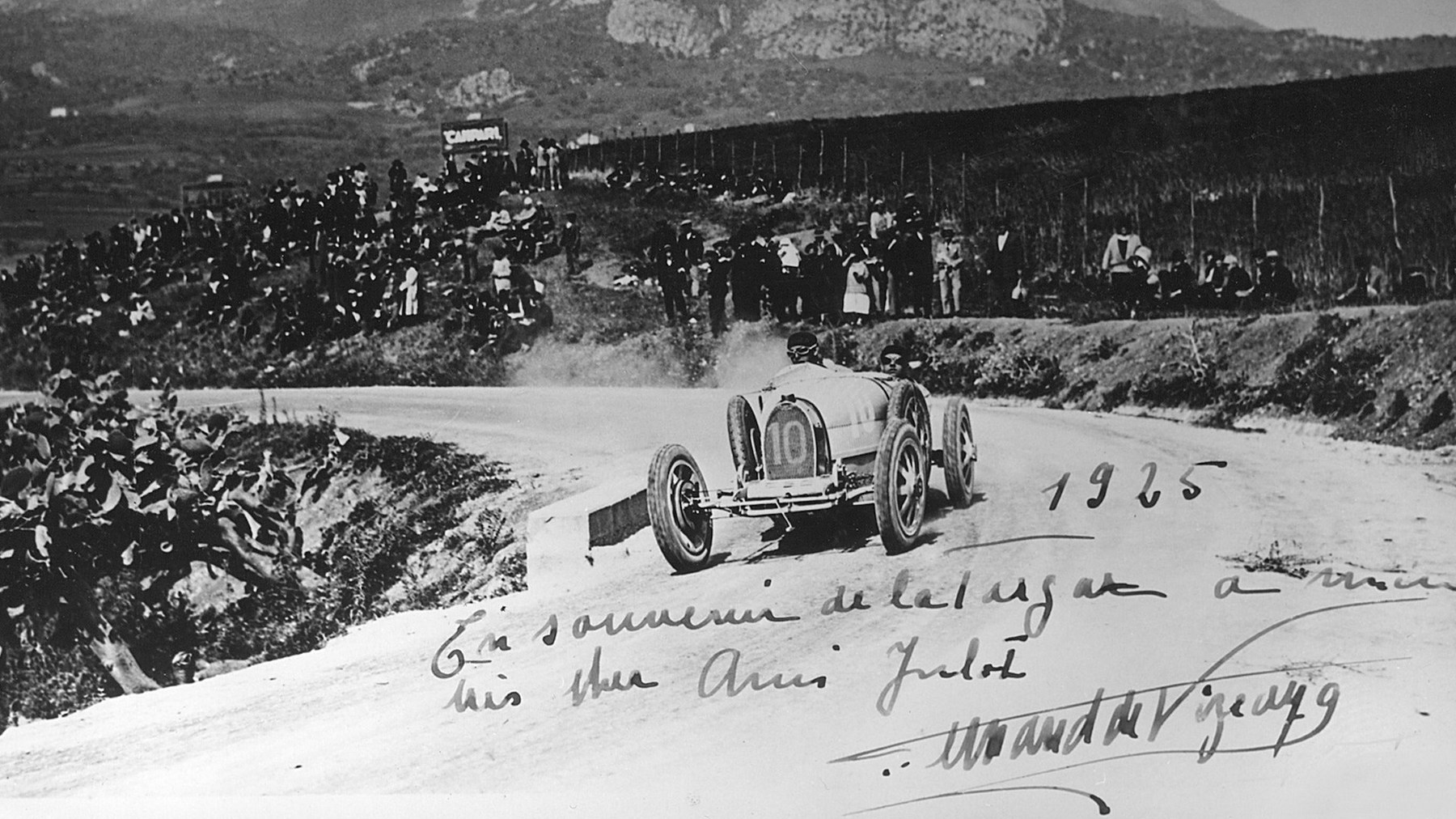 Bugatti T35 of Ferdinand de Vizcaya at the 1925 Targa Florio - OHH! Italy Journal