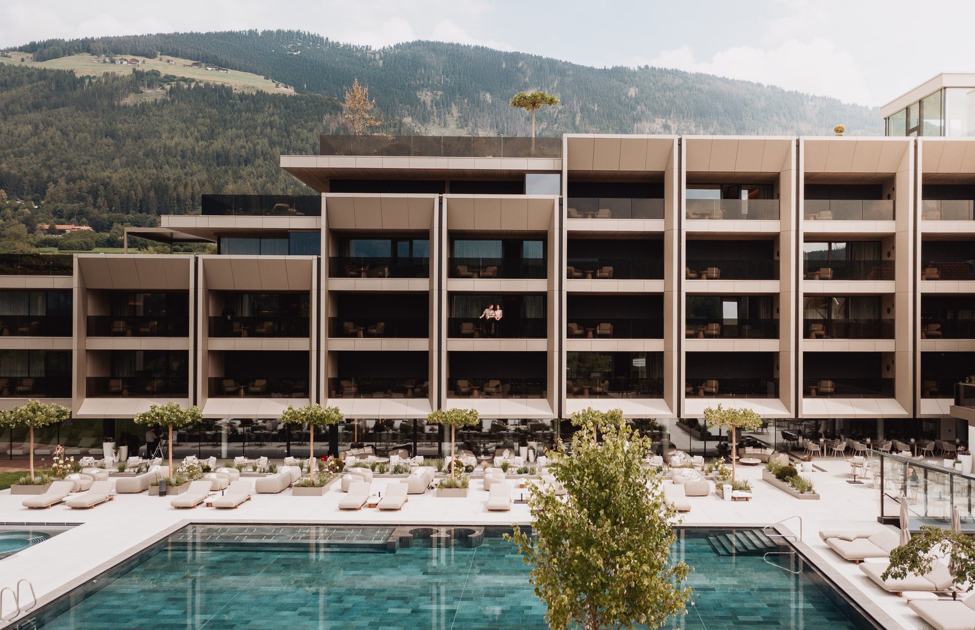 Hotel Solvie, summer facade and pool, Pfalzen, a Gruppo Winkler house