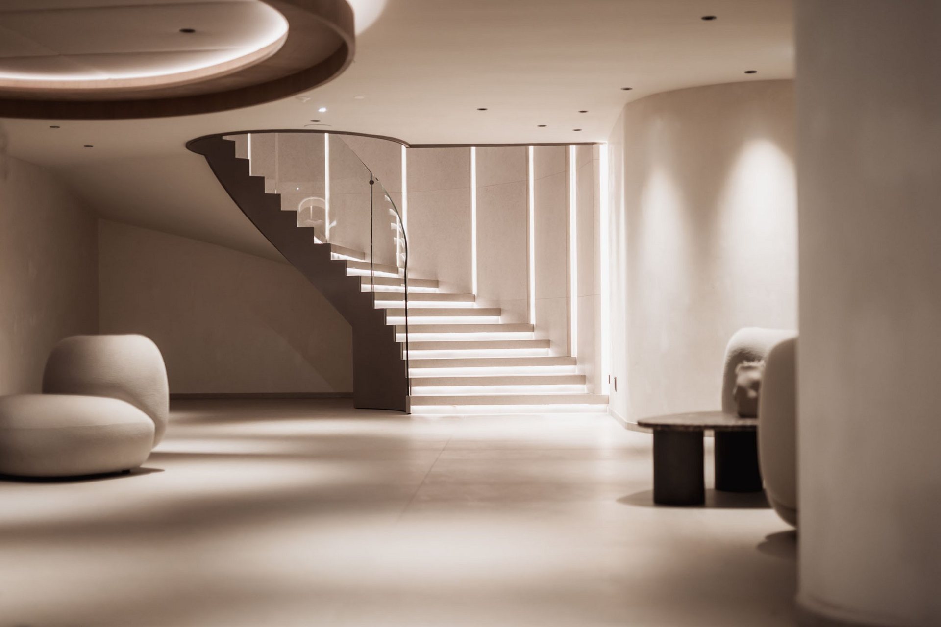 Lobby stair at Hotel Solvie