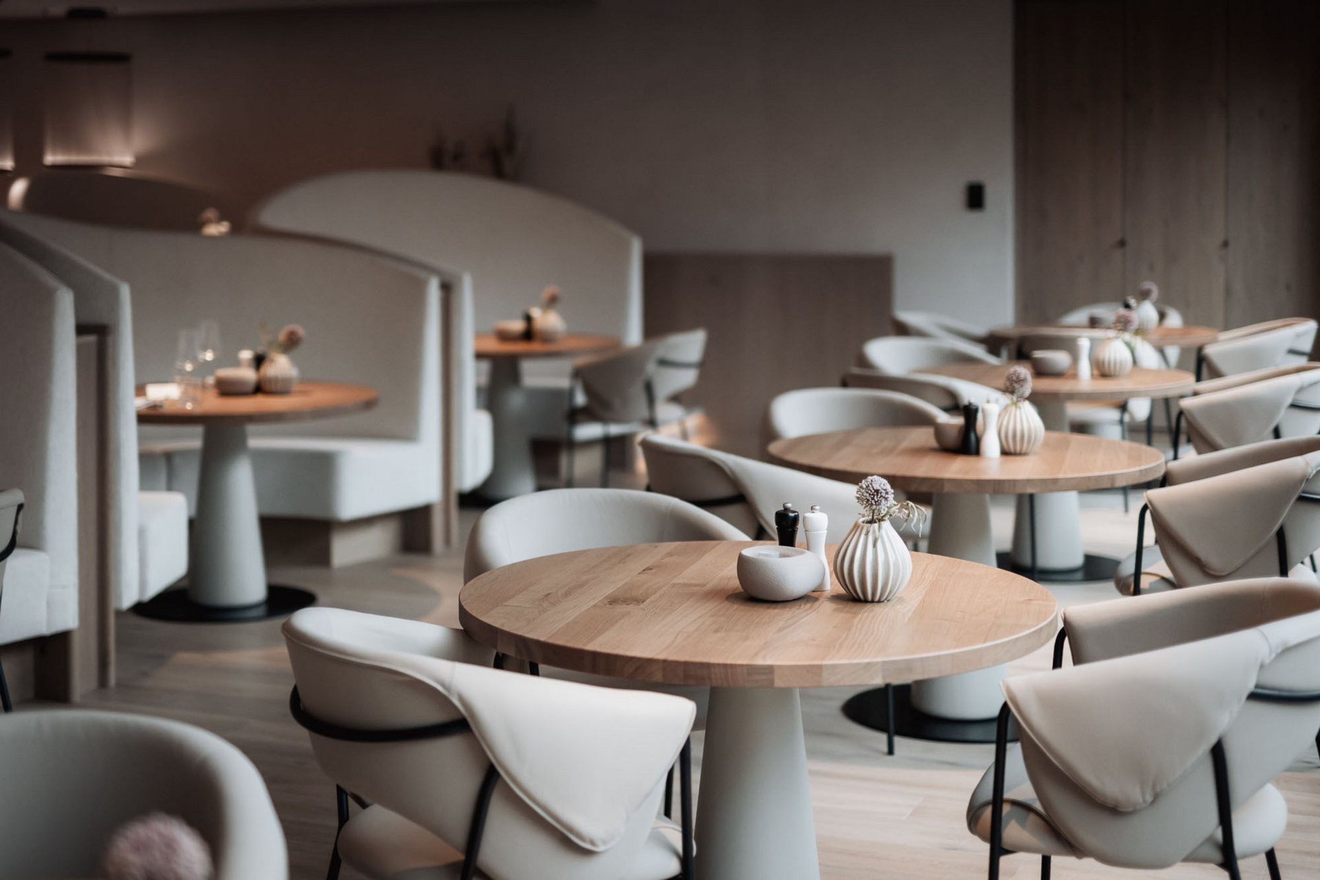Empty restaurant at Hotel Solvie, Gruppo Winkler