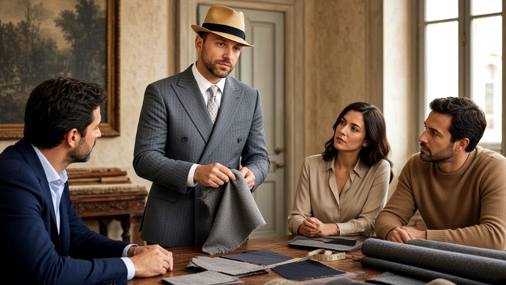 Private atelier encounter — cloth on the table with Francesco Caruso, OHH! ITALY Journal