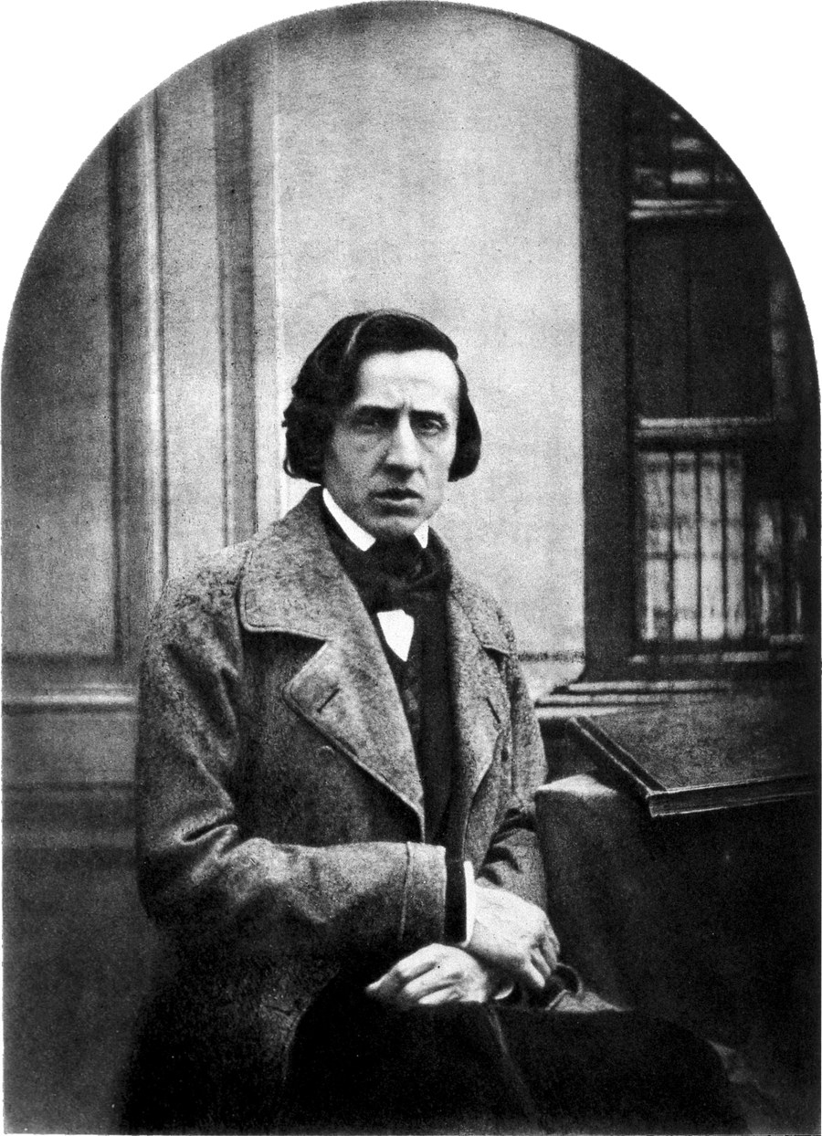 Frédéric Chopin, photograph by Louis-Auguste Bisson, 1849