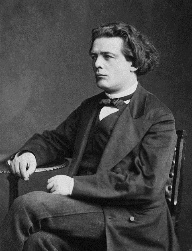 Anton Rubinstein seated, photograph around 1880